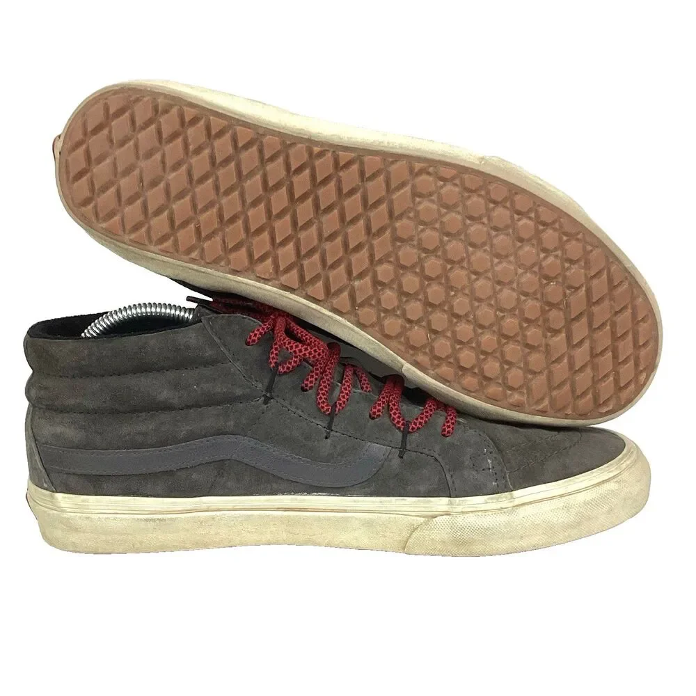 Vans Scotchgard Protector 3M Mid -Men's Sz 11 -Gray Suede -Skate Shoes - 721277